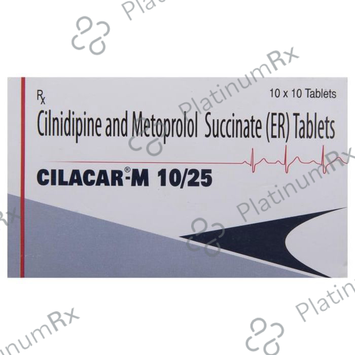 Cilacar M 10/25mg Tablet ER 10s