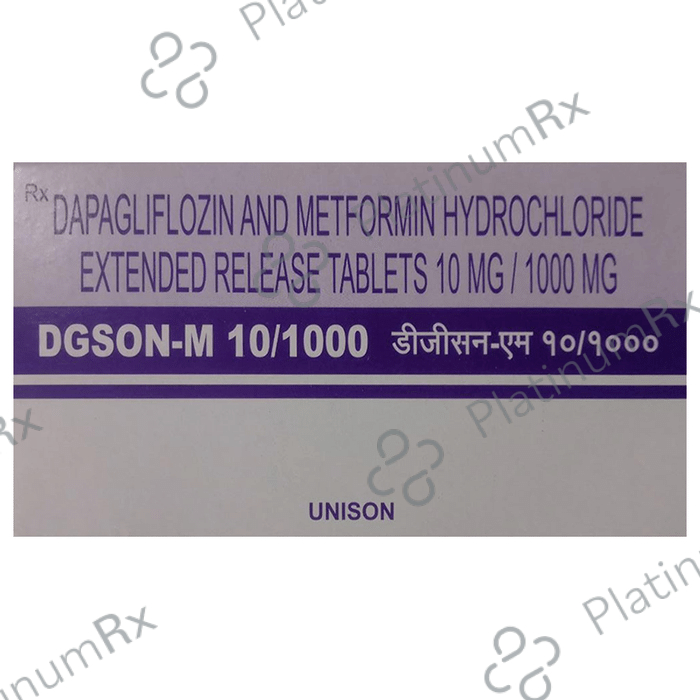 Dgson-M 10/1000mg Tablet ER 10s