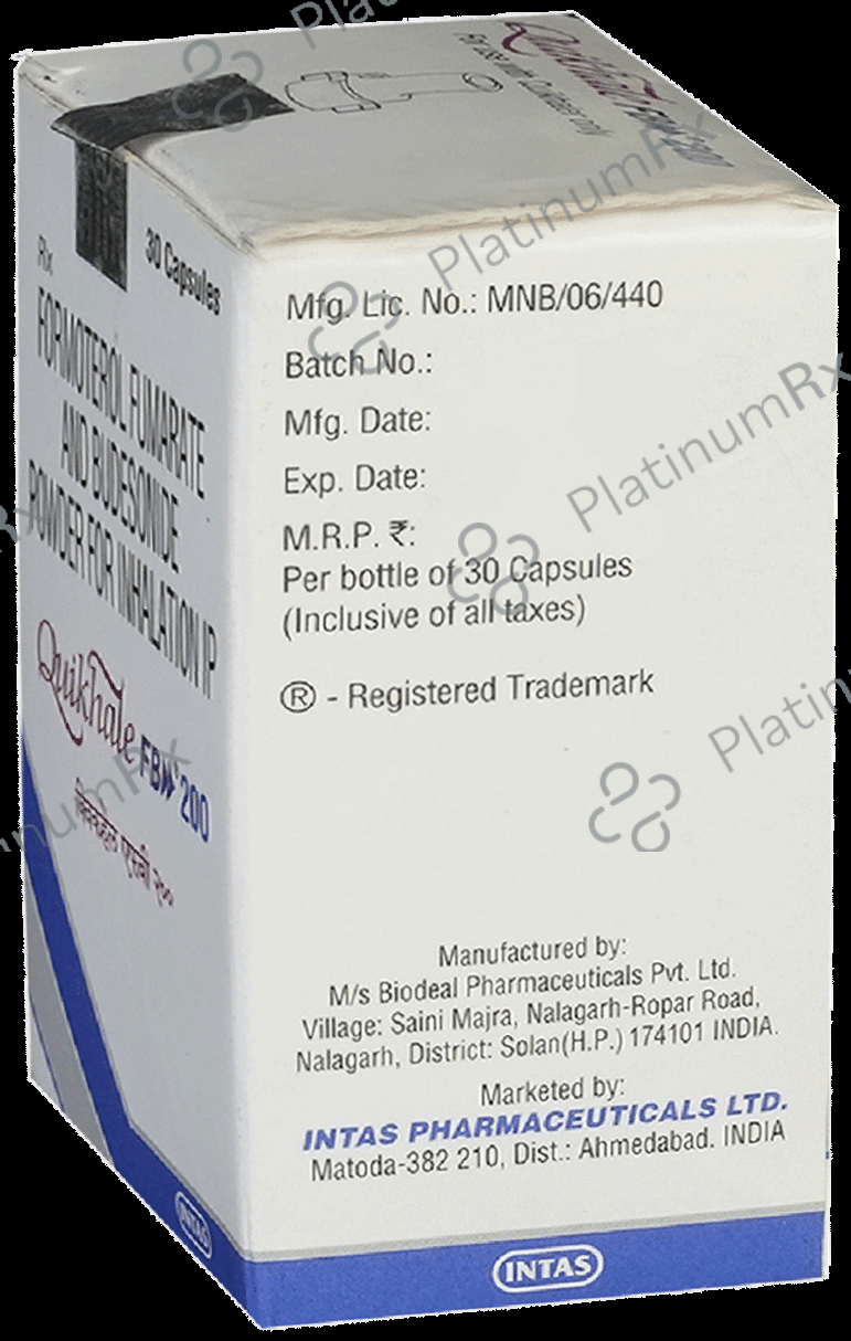 Quikhale FB 200/6mcg Capsule 30s