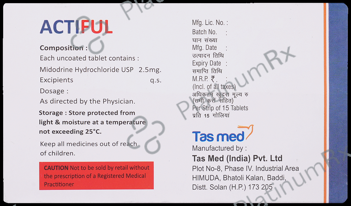 Actiful 2.5mg Tablet