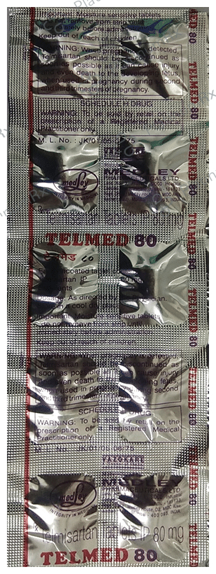 Telmed 80mg Tablet 10s