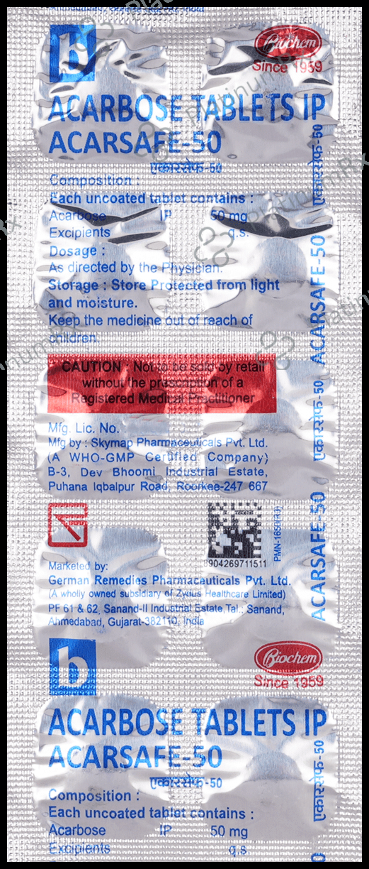 Acarsafe 50mg Tablet 10s