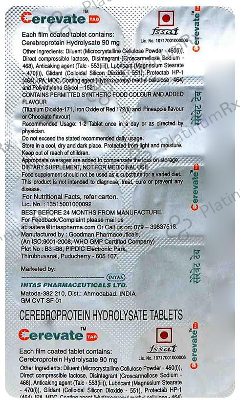 Cerevate 90mg Tablet