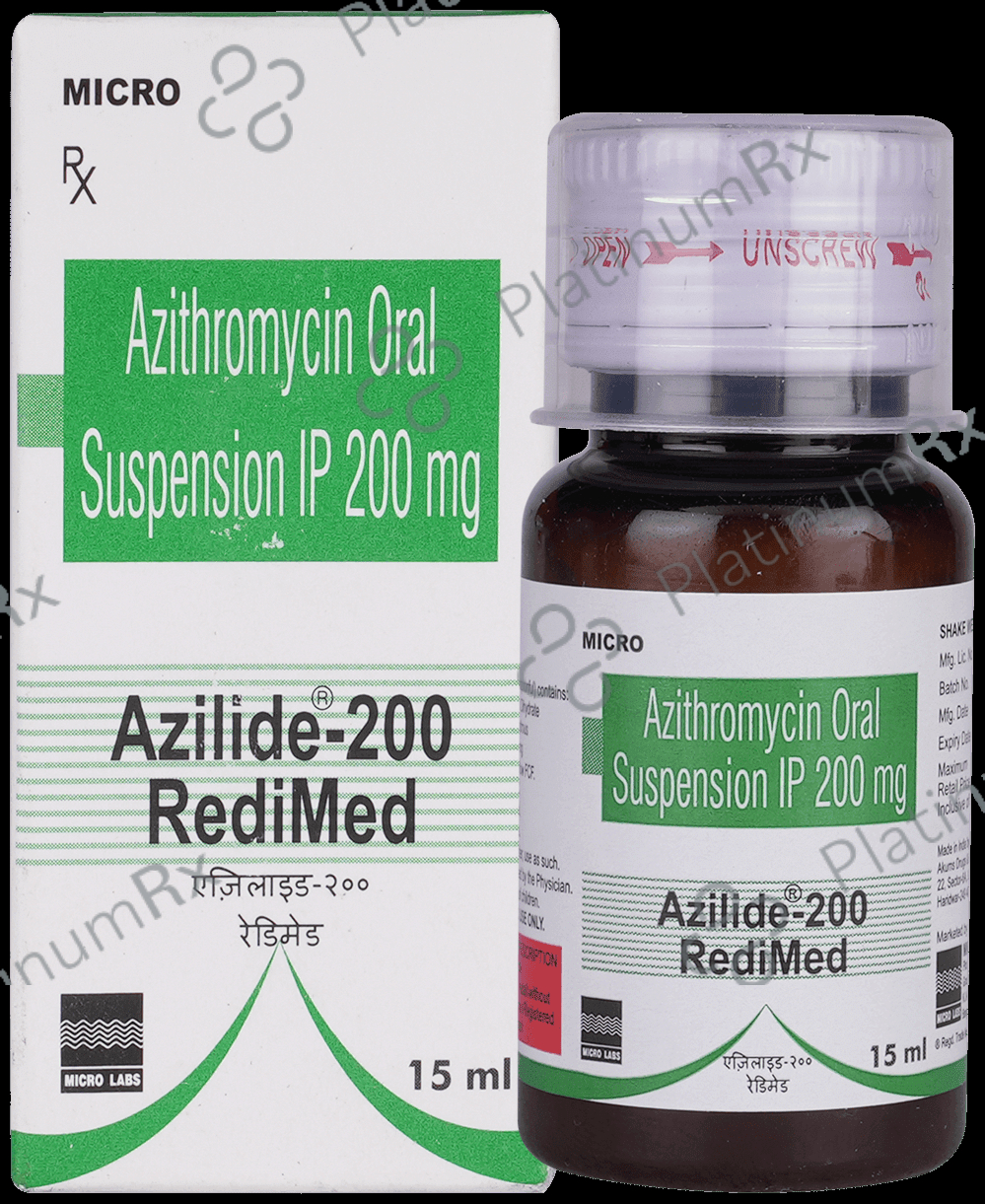 Azilide RediMed 200mg Syrup 15ml
