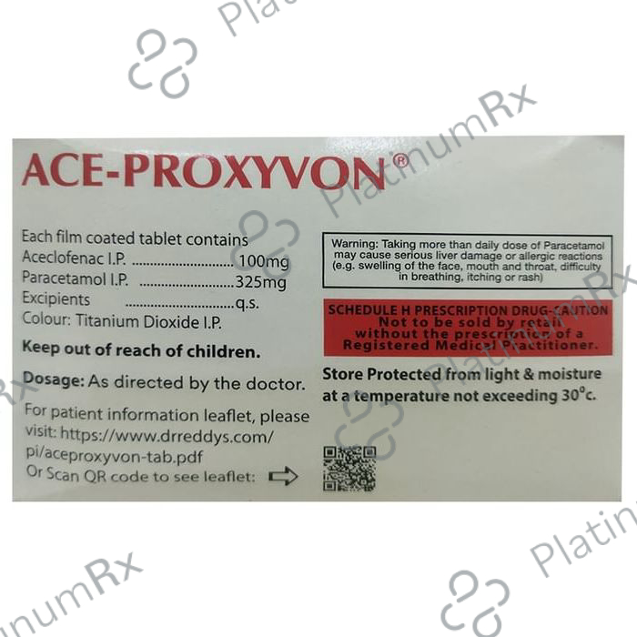 Ace Proxyvon 100/325mg Tablet 10s