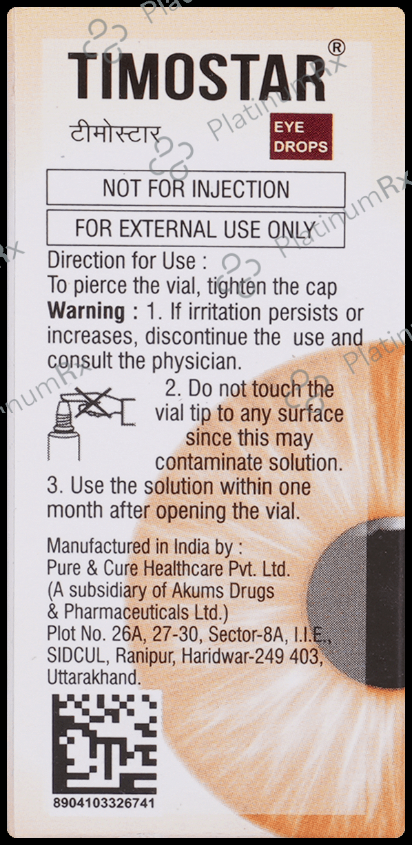 Timostar 0.5% Eye Drop 5ml
