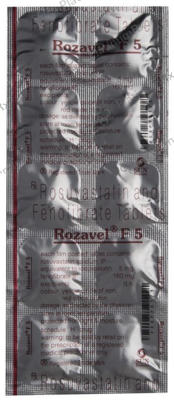 Rozavel F 5/160mg Tablet 10s