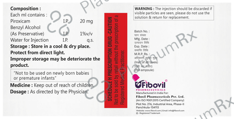Fibcam 20mg Injection