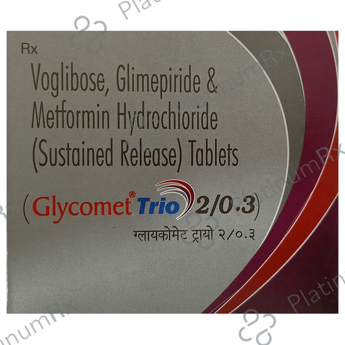 Glycomet Trio 2/500/0.3mg Tablet SR 10s