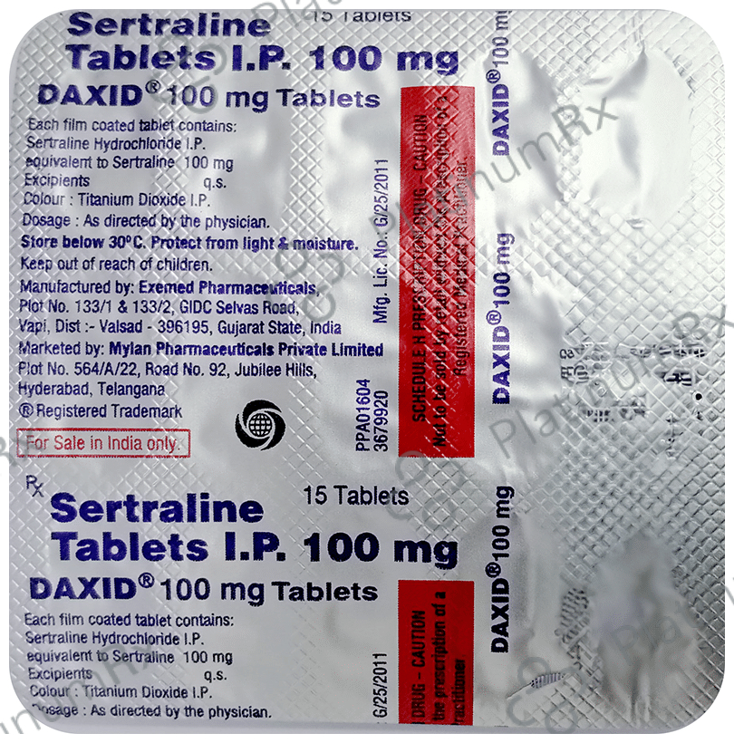 Daxid 100mg Tablet 10 tablets