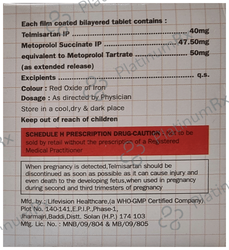 Cardiotel-Beta 50 Tablet ER