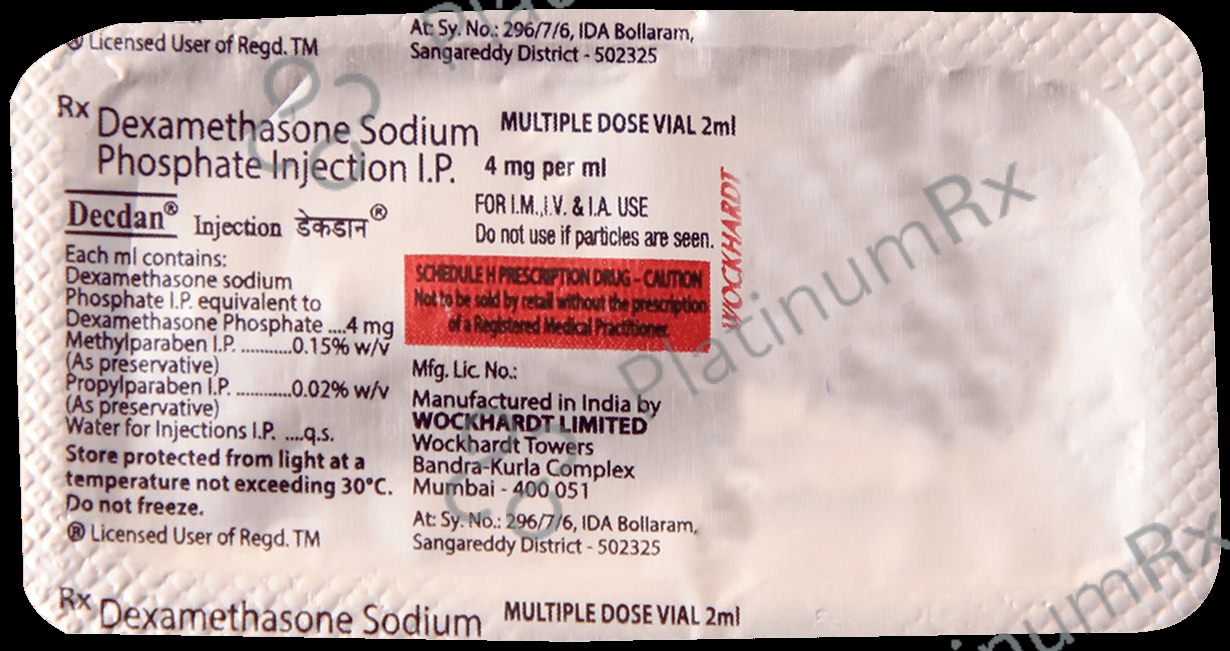 Decdan 4mg Injection 2ml