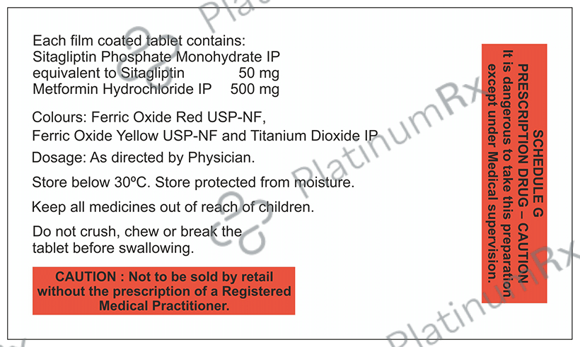 Sita OD Met 500/50mg Tablet 10s