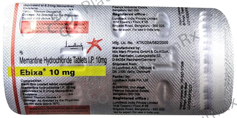 Ebixa 10mg Tablet 10 Tablet