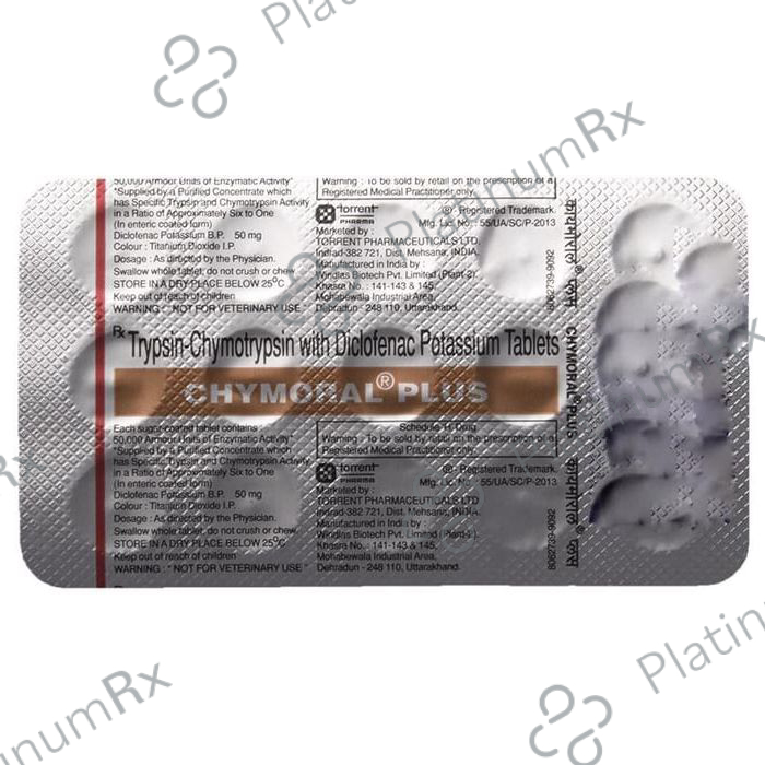 Chymoral Plus 50mg/50000IU Tablet 15s
