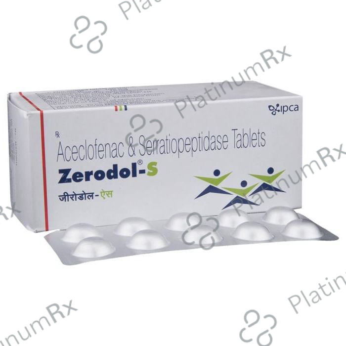 Zerodol S 100/15mg Tablet 10s