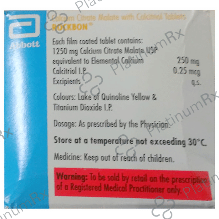 Rockbon 250mg/0.25mcg Tablet 15s