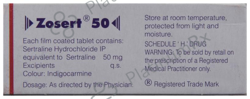 Zosert 50mg Tablet 10s