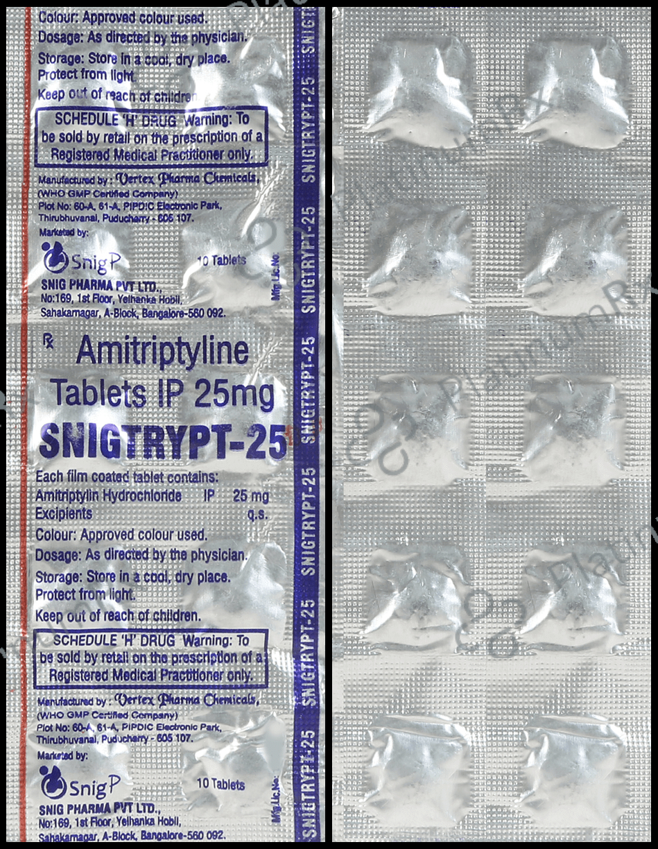 Snigtrypt 25mg Tablet 10s