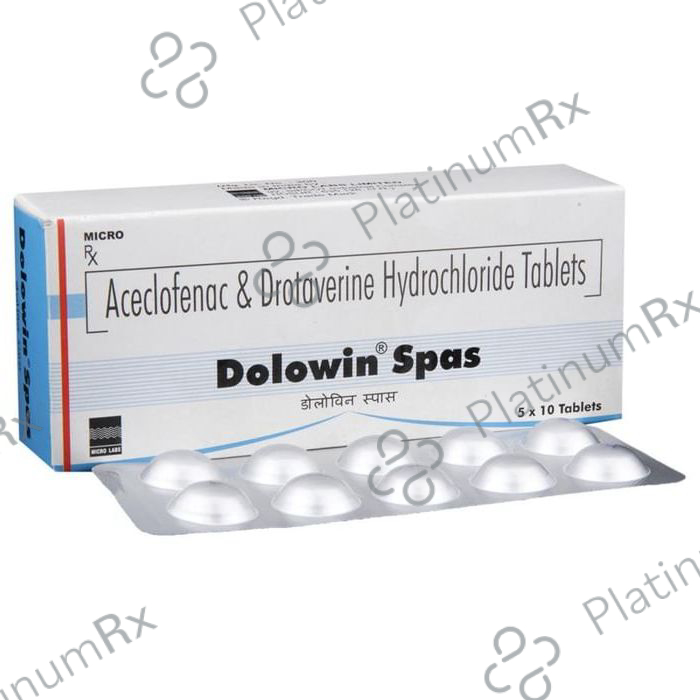 Dolowin Spas 100/80mg Tablet 10s