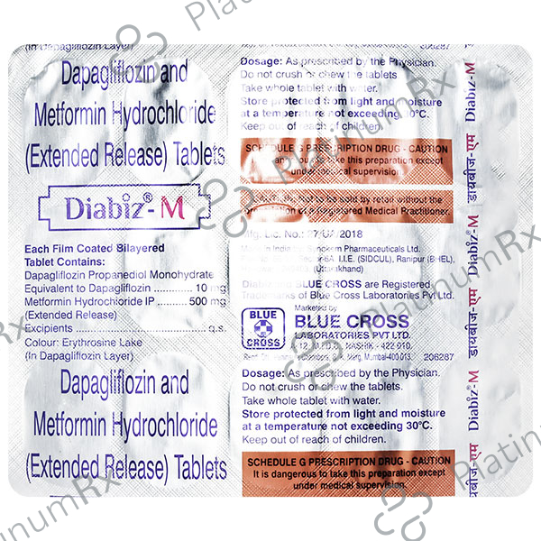 Diabiz M 10/500mg Tablet 15s