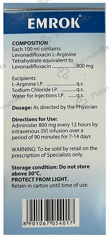 Emrok 800mg Injection 100ml