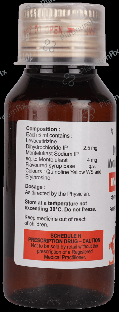 Montemac L 2.5/4mg Syrup 60ml