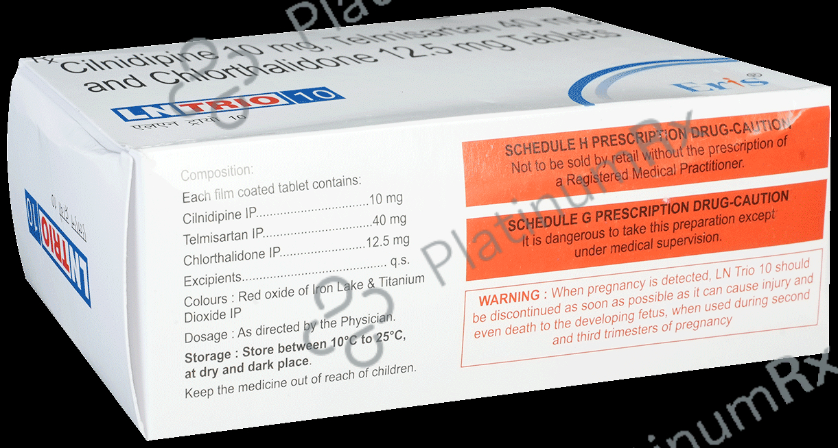 Lntrio 10 12.5/10/40mg Tablet 15s