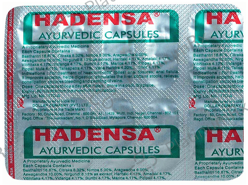 Hadensa Ayurvedic Capsule 10s