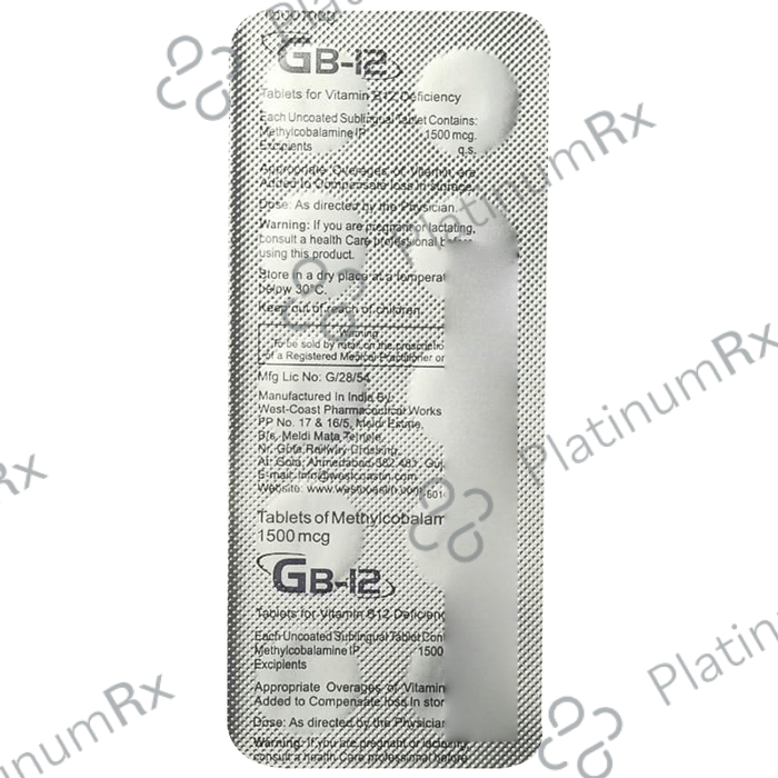 GB 12 Chewable Tablet