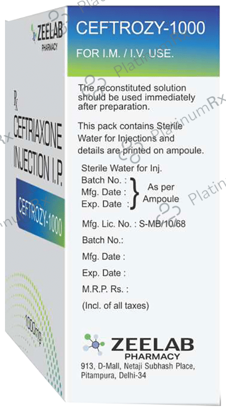 Ceftrozy 1000 Injection