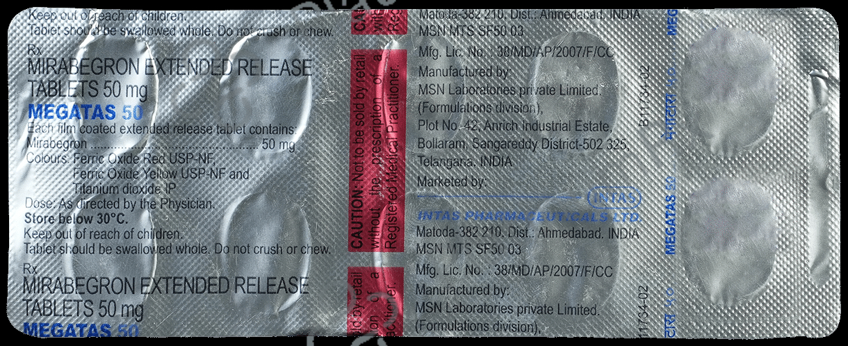 Megatas ER 50mg Tablet 10s