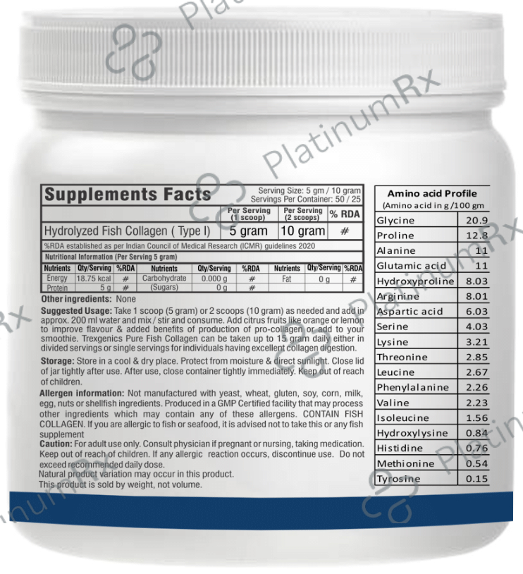 Trexgenics Pure Fish Collagen Powder