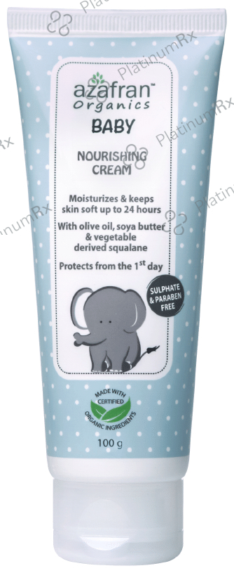Azafran Organics Baby Nourishing Cream Sulphate Free Paraben Free 100 gm