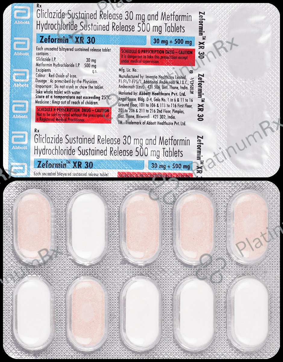 Zeformin XR 30/500mg Tablet 10s