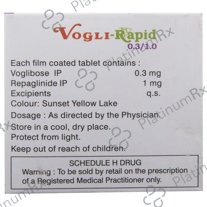 Vogli Rapid 0.3/1mg Tablet 10s
