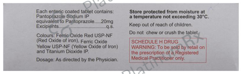 PAN 20mg Tablet 15s