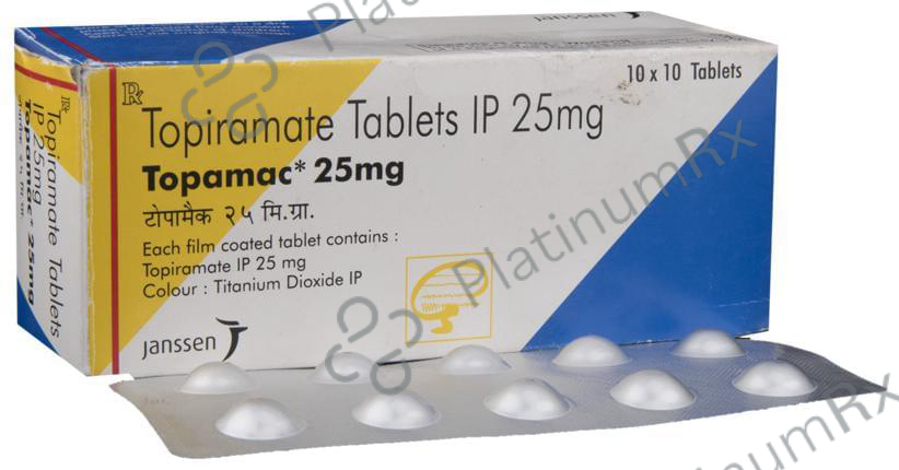 Topamac 25mg Tablet 10s