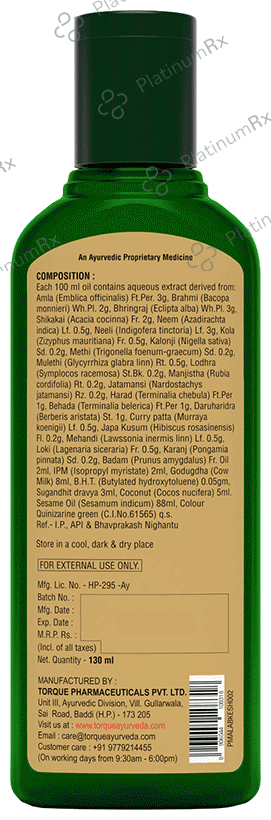 Kesh 999 Ayurvedic Hair Oil (130ml Each) 1 Bottle