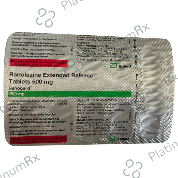 Ranogard 500mg ER Tablet 10s
