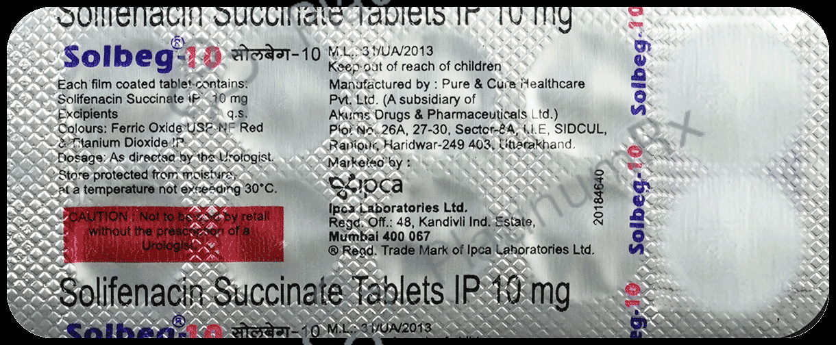 Solbeg 10mg Tablet