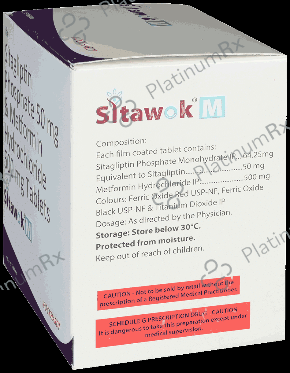 Sitawok M 500 500/50mg Tablet 15s