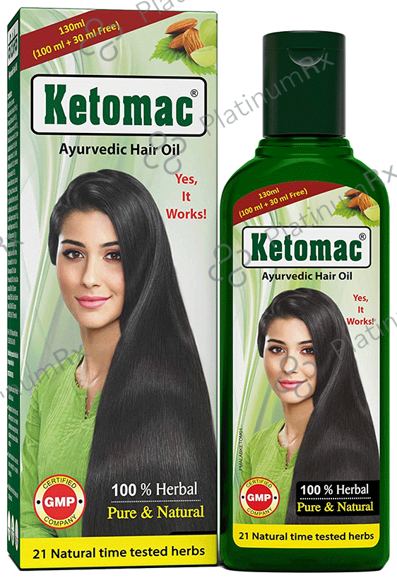 Ketomac Ayurvedic Hair Oil (130ml Each) 1 Bottle