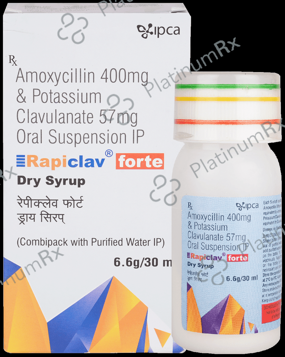 Rapiclav Forte 400/57mg Dry Syrup 30ml