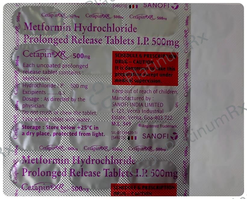 Cetapin XR 500mg Tablet 20s