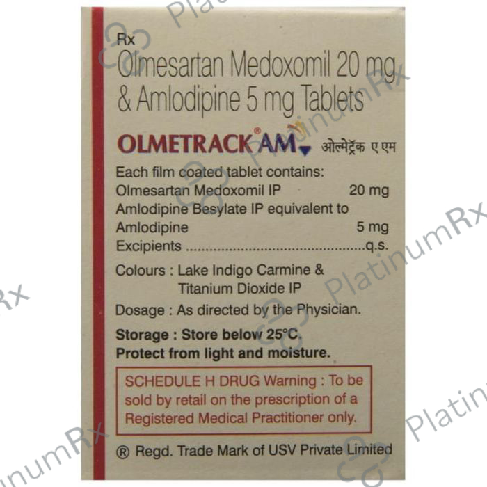 Olmetrack AM 5/20mg Tablet 10s