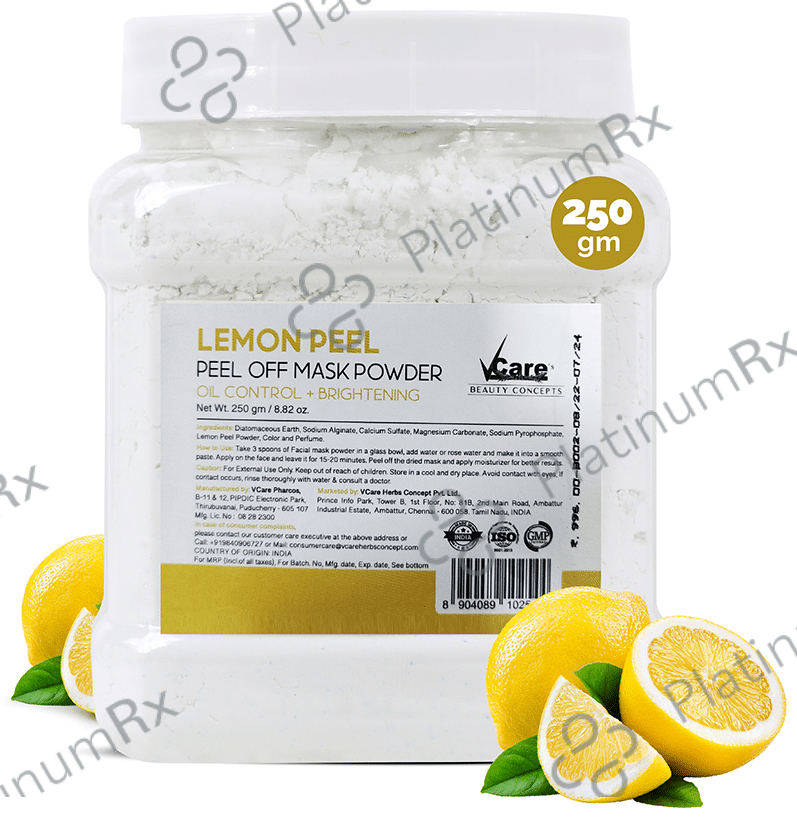 VCare Lemon Peel Off Mask Powder 250 gm