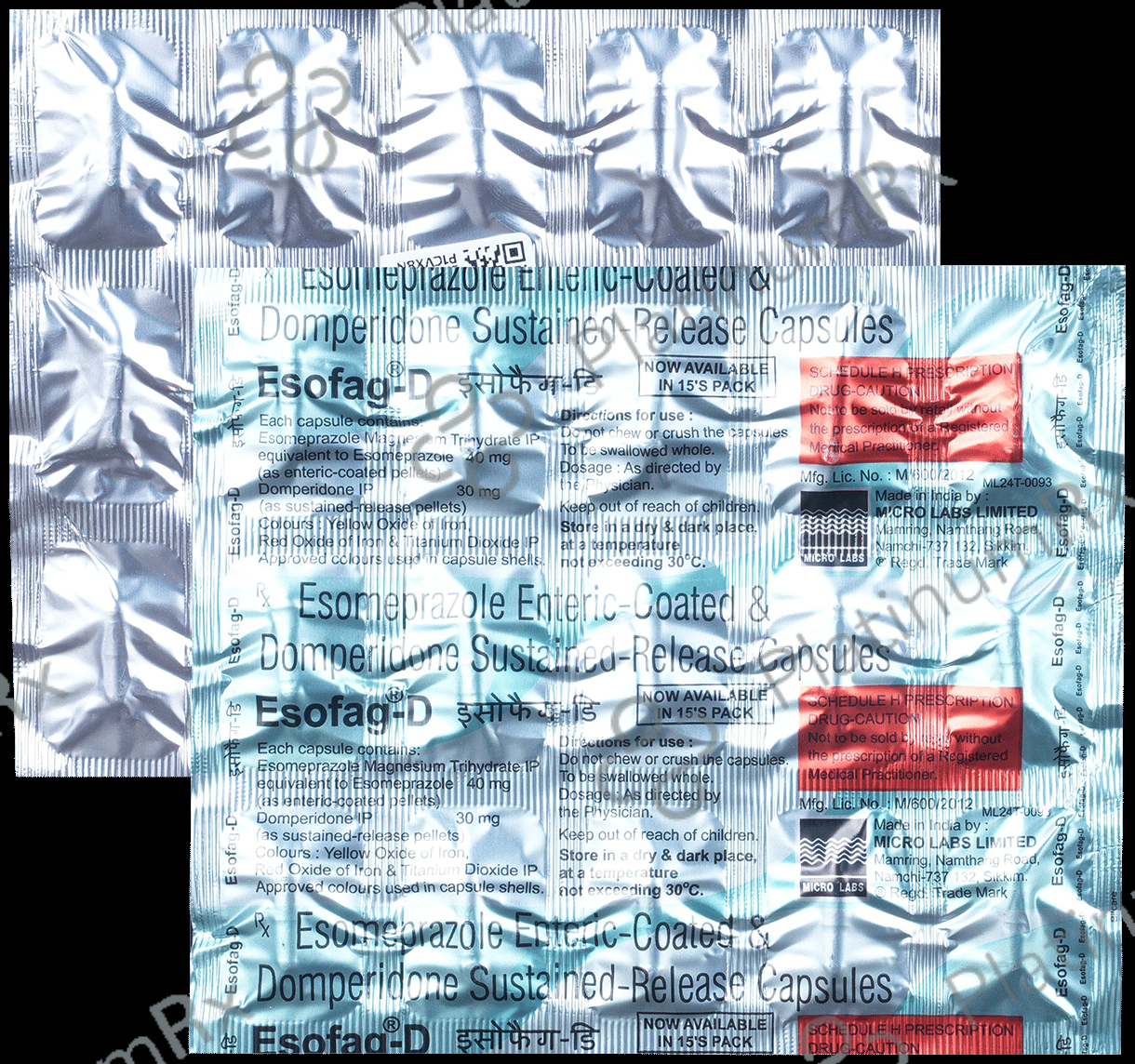 Esofag D 30/40mg Capsule SR 15s
