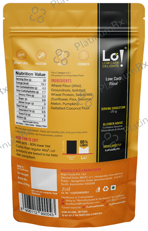 Lo! Foods Low Carb Flour 1000 gm