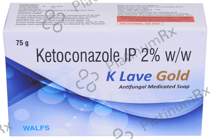 K Lave Gold Antifungal Medicated Soap